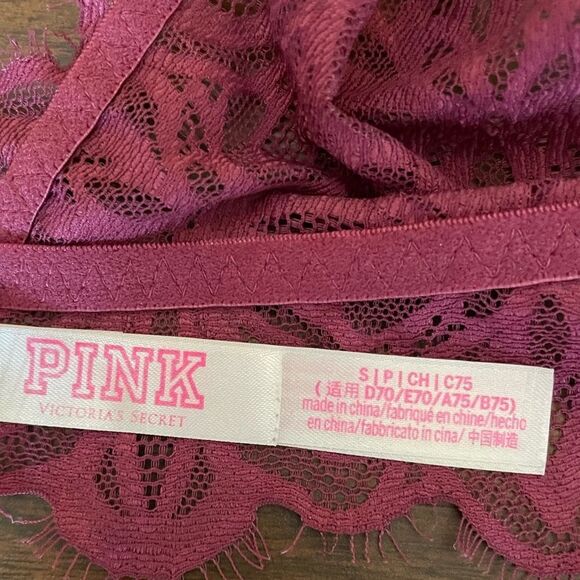 PLUM DATE PUSH-UP BRALETTE SIZE SMALL PINK BY VICTORIA’S SECRET EUC - Picture 7 of 8